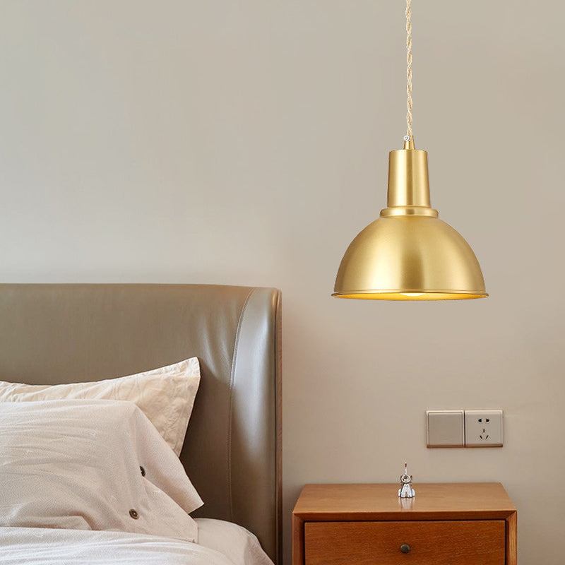 Gold Geometric Shade Ceiling Pendant Light - Post-Modern Design For Dining Room 1-Light Fixture