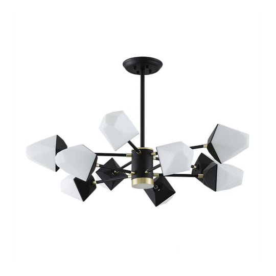 Modern Acrylic Gemstone Shaped Led Chandelier Pendant Light For Dining Room