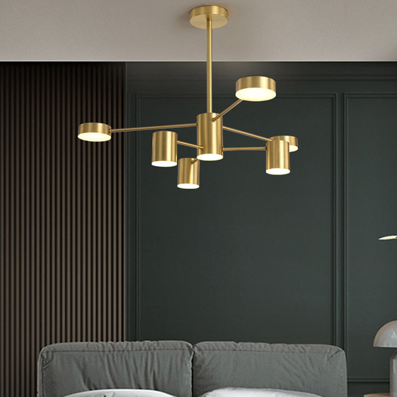 Minimalist Led Chandelier For Living Room - Starburst Pendant Light