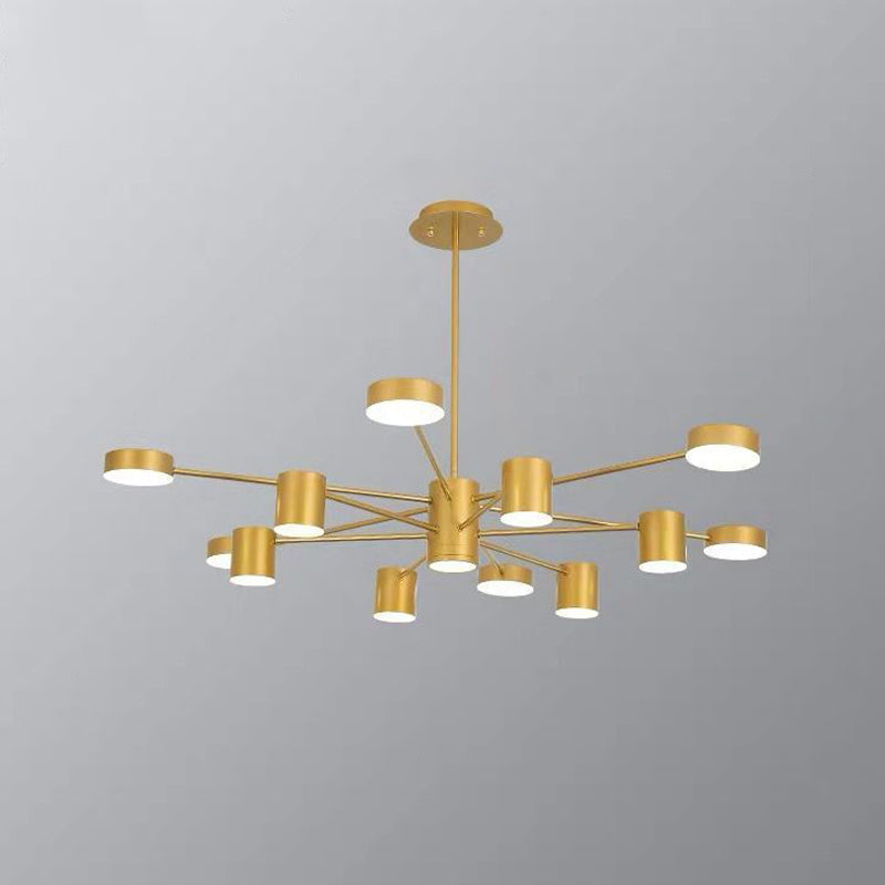 Minimalist Led Chandelier For Living Room - Starburst Pendant Light