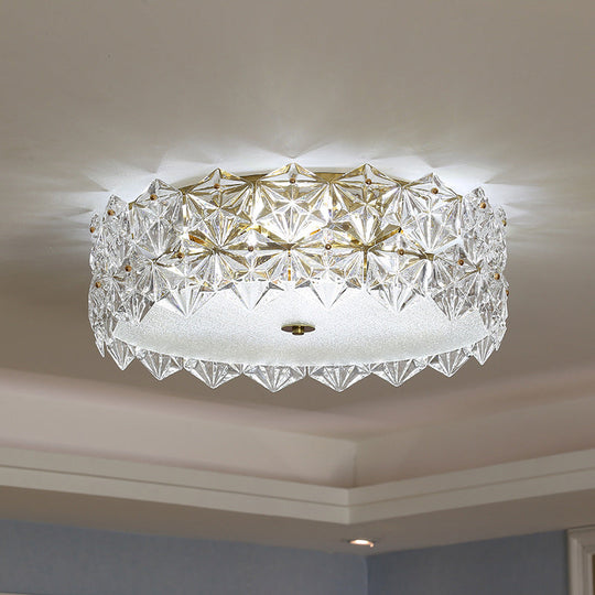 Snowflake Crystal Ceiling Light For Modern Living Room