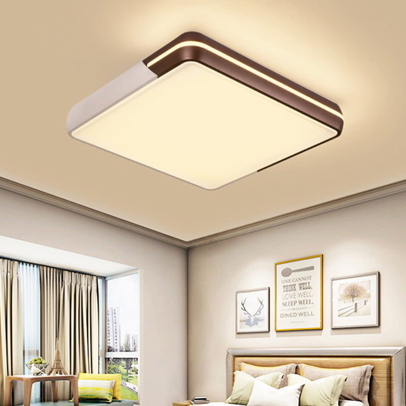 Rectangular Led Ceiling Light - Minimalist Design 19-25.5’ Width Warm/White