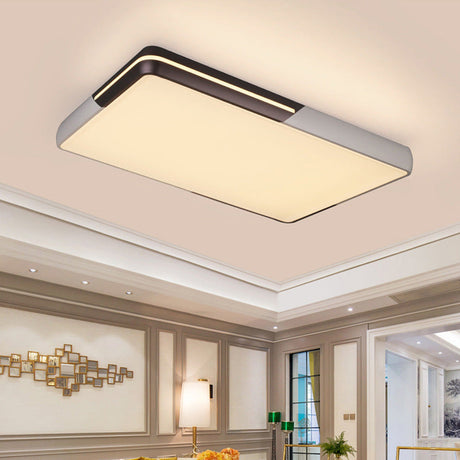 Rectangular Led Ceiling Light - Minimalist Design 19-25.5’ Width Warm/White
