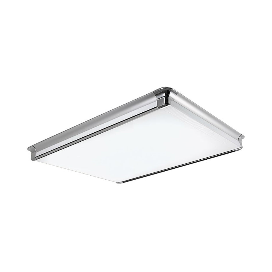 Simplicity Acrylic Led Flush Ceiling Light - Rectangular Design Wide 16.5’/24.5’/25.5’ Ideal