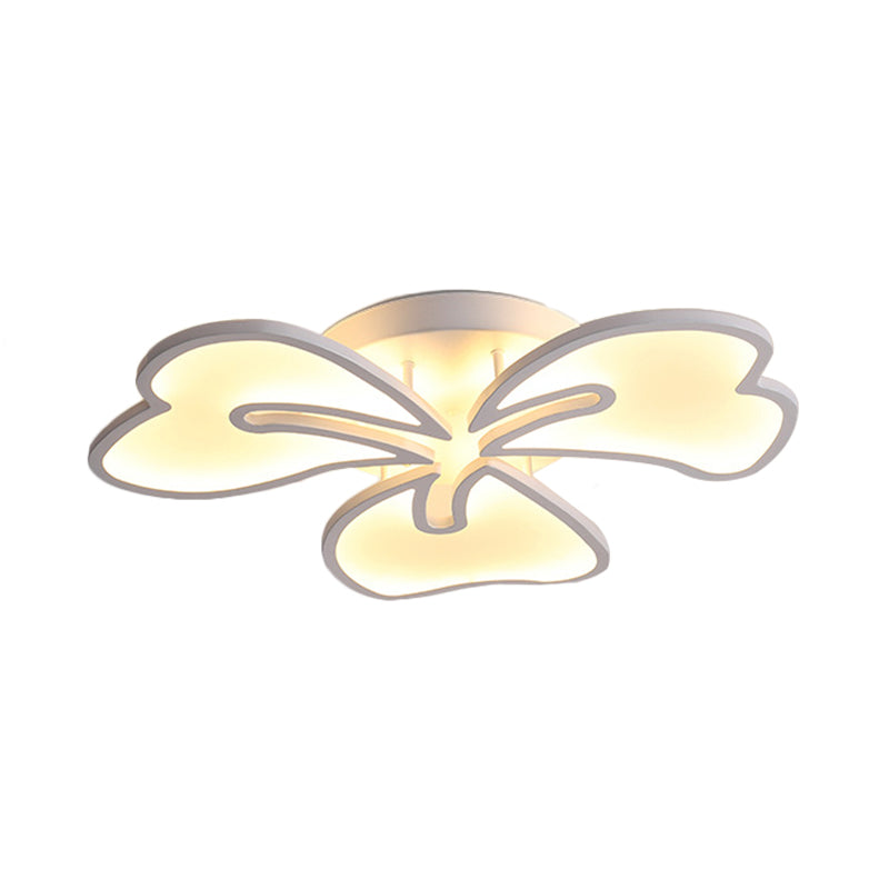 Modern Acrylic Flush Mount Flower Ceiling Lamp Available In 3/4/5-Light Options Warm/White/Natural