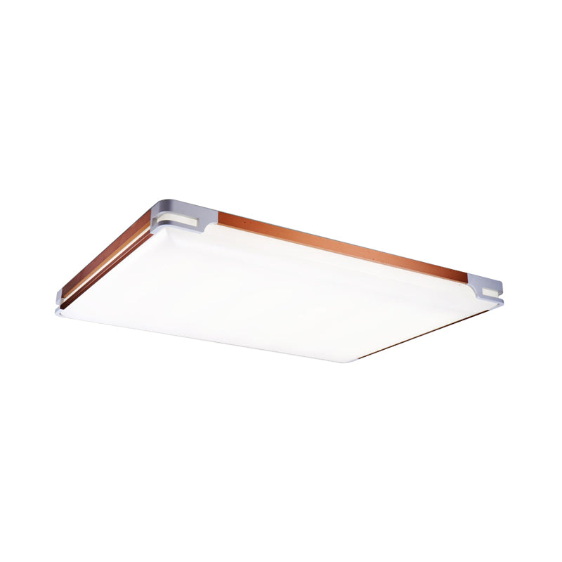 Simplicity Thin Acrylic Ceiling Light - Led Brown Flushmount (20.5’/25’/35’ Wide)