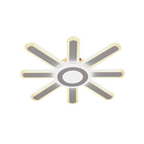 Acrylic Led Flush Mount Ceiling Light – Sun-Like Simplicity 19.5’/23.5’ Wide White - Warm/White