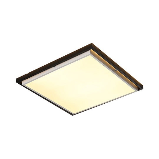 Ultra Thin Acrylic Led Flush Light - Wide Bedroom Ceiling Fixture In Warm/White (18’/21.5’/35.5’)