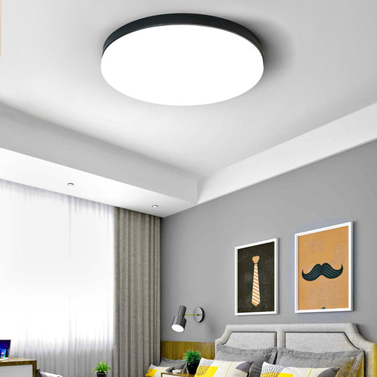 Simplicity Acrylic Flushmount Ceiling Light - Circle Design 11’/15’/19’ Diameter Warm/White