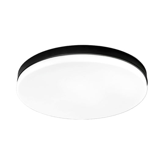 Simplicity Acrylic Flushmount Ceiling Light - Circle Design 11/15/19 Diameter Warm/White Ideal For