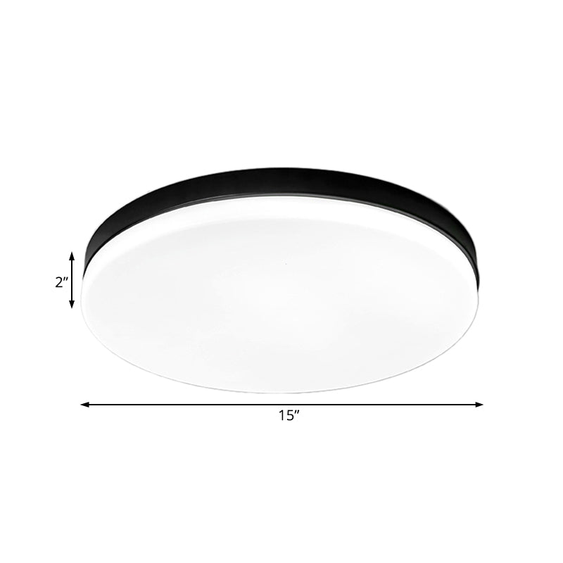 Simplicity Acrylic Flushmount Ceiling Light - Circle Design 11’/15’/19’ Diameter Warm/White