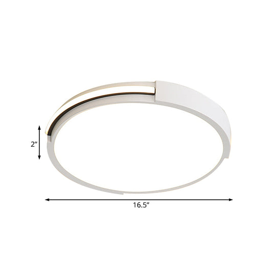 Ultra Thin Led Bedroom Ceiling Light In Warm/White 16’/19.5’ Diameter - Sleek & Simple