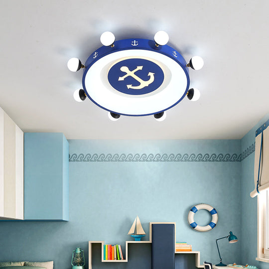 Modern Led Flush Mount Ceiling Light For Children’s Room - Circle Shape