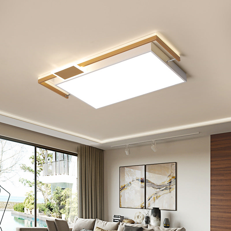 Modernist Black/Gold Led Flush Mount Lamp - 16’/19.5’/35.5’ Wide Iron Ceiling Fixture For