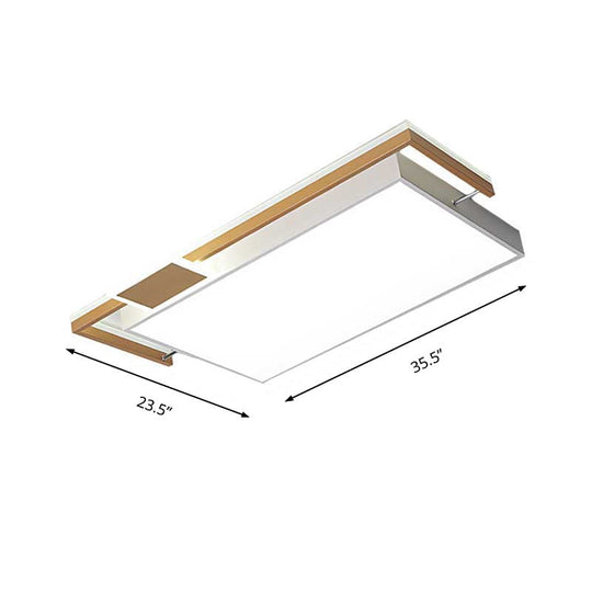 Modernist Black/Gold Led Flush Mount Lamp - 16’/19.5’/35.5’ Wide Iron Ceiling Fixture For