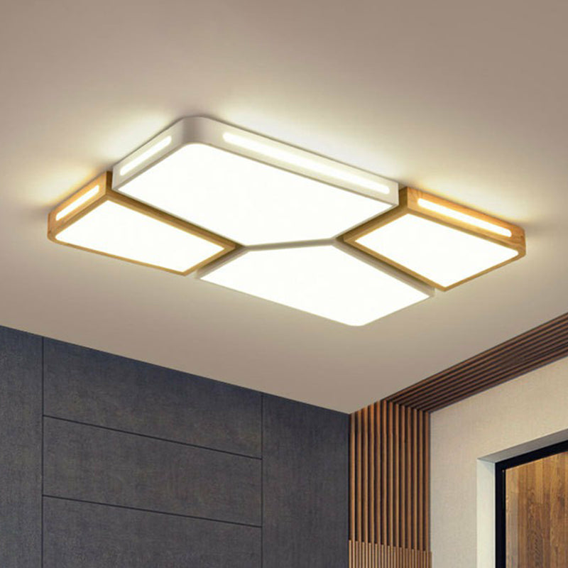 Modern Macaron Flush Mount Led Ceiling Light For Living Room