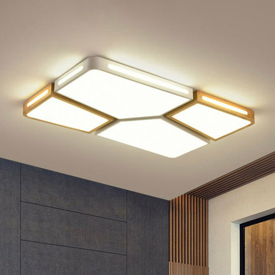 Modern Macaron Flush Mount Led Ceiling Light For Living Room