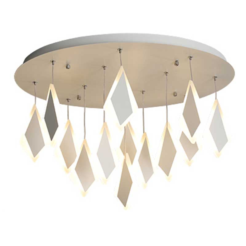 Contemporary Led Acrylic Flush Mount Bedroom Ceiling Light - Warm/White 19’/27’/31.5’ Wide
