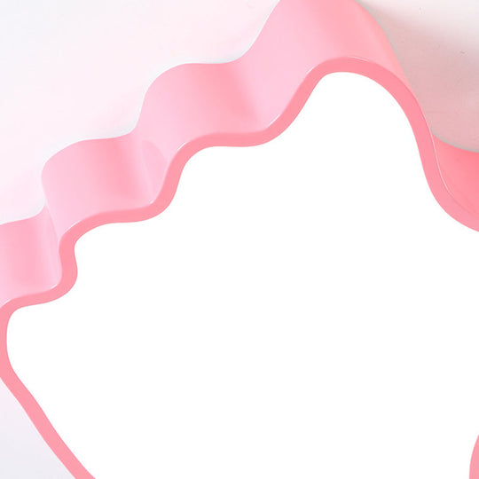 Kids Led Flush Mount Ceiling Light - Fun Thumb - Up Shade Design For Nursery