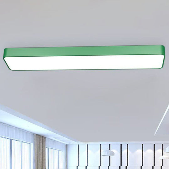 Led Nursery Lighting: Kid - Friendly Rectangular Flush Mount