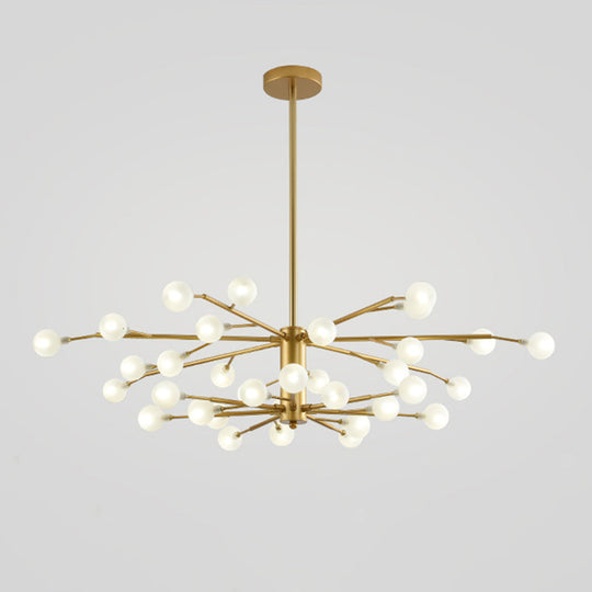 Modern Nordic Led Branch Chandelier - Stylish Living Room Suspension Light 35 / Gold B