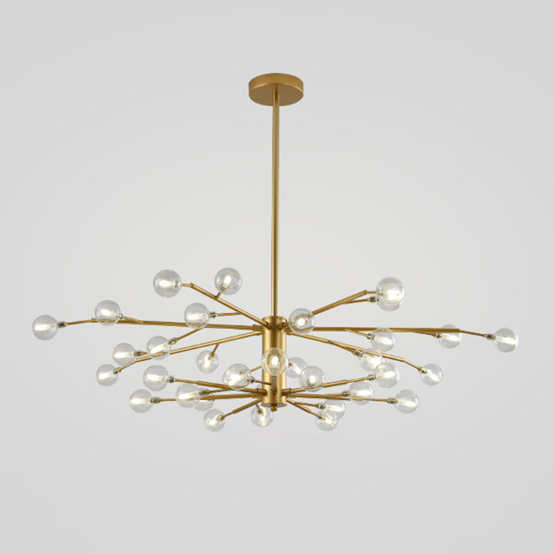 Modern Nordic Led Branch Chandelier - Stylish Living Room Suspension Light 35 / Gold A
