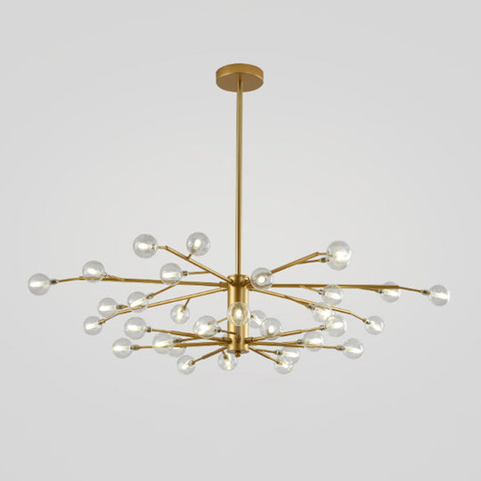 Modern Nordic Led Branch Chandelier - Stylish Living Room Suspension Light 35 / Gold A