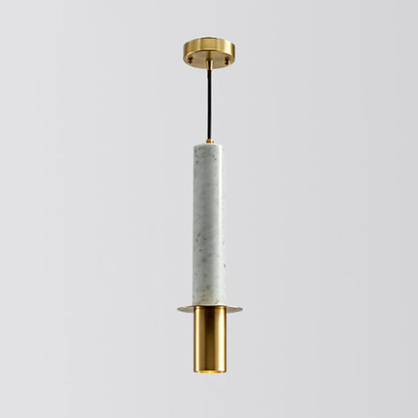 Minimalist Marble Pendant Light For Dining Rooms - Elegant Ceiling Fixture With Shaded Design White