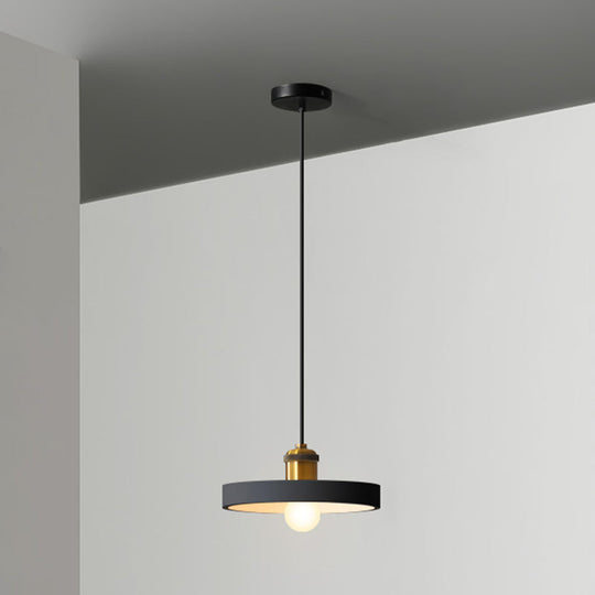 Modern Geometric Pendant Light - Stylish Resin-Cement Suspension Fixture For Dining Room Black /