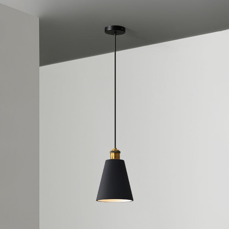 Modern Geometric Pendant Light - Stylish Resin-Cement Suspension Fixture For Dining Room Black /