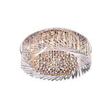 Contemporary Crystal Led Drum Ceiling Lamp With Chrome Flush Mount - 23.5/31.5 Wide