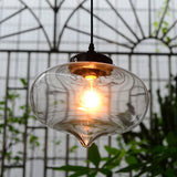 Simplicity Blown Glass Pendant Light Fixture - Ideal For Restaurants Clear