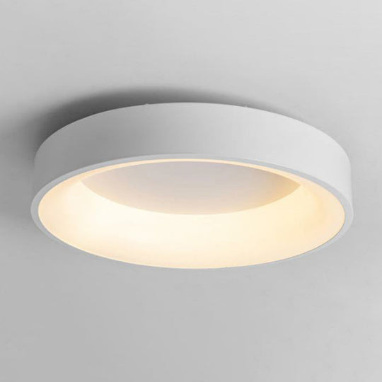 Modern Acrylic Led Flush Ceiling Light Fixture - Circular Shape For Bedroom White / 14’ Third Gear