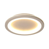 Minimalist Grey Geometric Acrylic Flush Mount Led Lighting Fixture For Bedroom