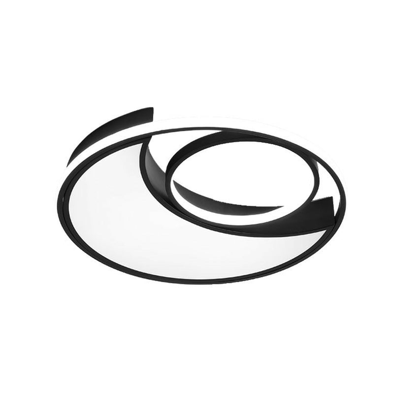 Sleek Black Led Flush Mount Ceiling Light For The Bedroom