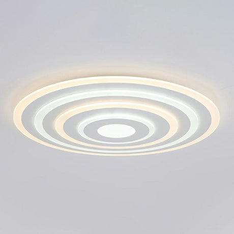 Ultra-Thin White Acrylic Led Ceiling Light - Contemporary Flush Mount Fixture