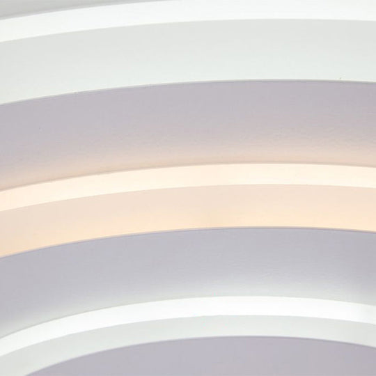 Ultra - Thin White Acrylic Led Ceiling Light - Contemporary Flush Mount Fixture