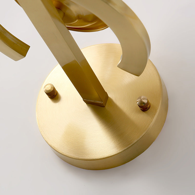 Contemporary Clear Crystal Prism Wall Lamp With Brass Backplate - 1 Light Fixture