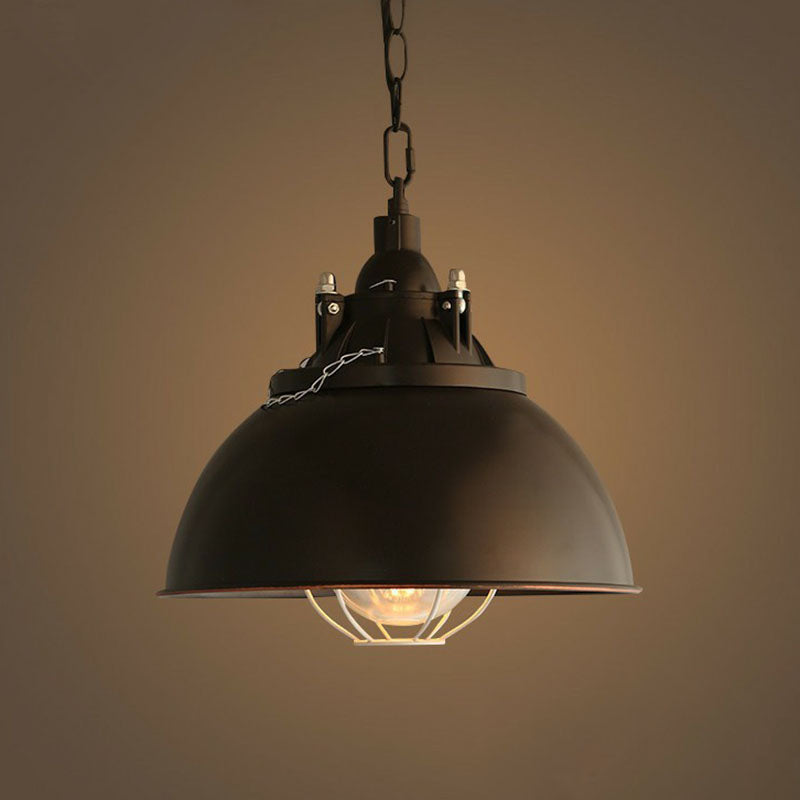 Vintage Iron Pendant Ceiling Light With Conical Shade - Perfect For Restaurants