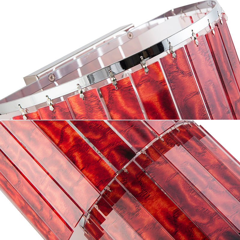 Modern Red Prism Wall Sconce - 2-Light Acrylic And Steel Lamp For Living Room