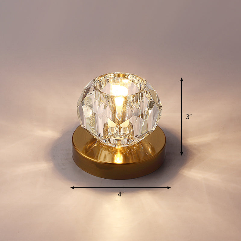 Bud - Shaped Led Crystal Flush Mount Ceiling Light - Modern Design For Corridors Bronze / Warm