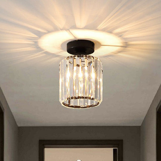 Prismatic Crystal Geometric Flush Mount Ceiling Light - Postmodern Style