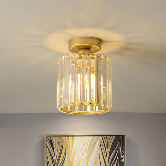 Prismatic Crystal Geometric Flush Mount Ceiling Light - Postmodern Style