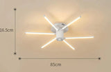 Contemporary Simple Creative Living Room Led Revolving Fireworks Ceiling