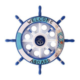 Mediterranean Led Pirate Ship Rudder Ceiling Lamp For Kids’ Bedroom