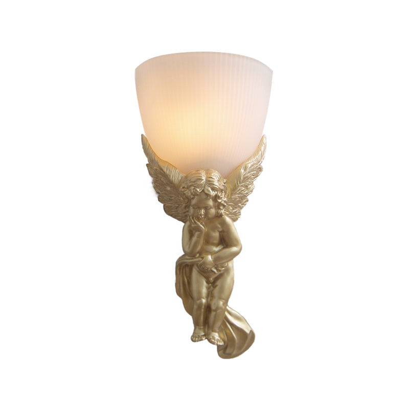 Frosted Glass Bowl Wall Light Fixture With Vintage Charm - Perfect For Living Rooms And Available In