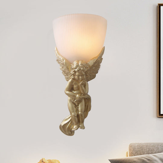 Frosted Glass Bowl Wall Light Fixture With Vintage Charm - Perfect For Living Rooms And Available In
