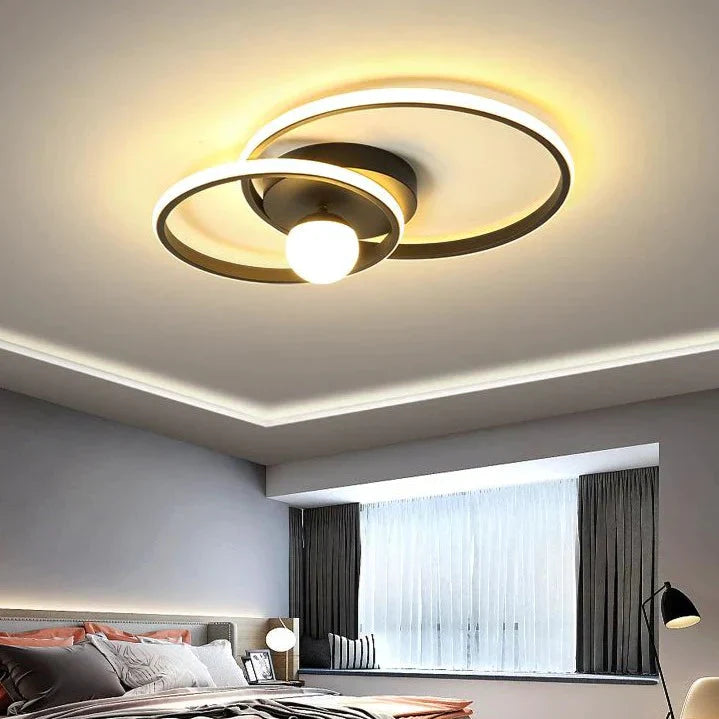 Nordic Style Bedroom Lamp Ring Ceiling