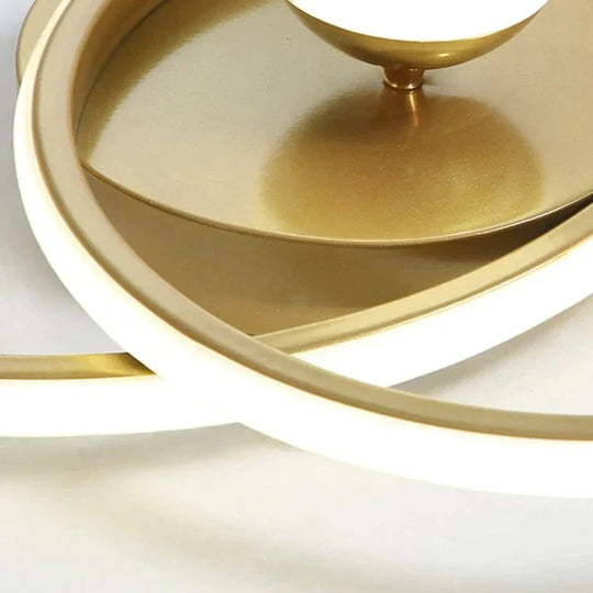 Nordic Style Bedroom Lamp Ring Ceiling