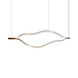 Contemporary Led White Wave Chandelier - 23.5/31.5/39 Wide Acrylic Pendant Lighting Fixture In